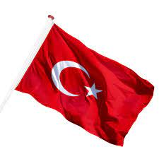 Vlag turkije gemaakt van spunpolyester 160 gr/m2 bedrukt met zeefdruk methode. Vlag Van Turkije Eenvoudig Bestellen Top Kwaliteit Beste Service