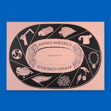 Draw Down Books On Instagram Calendar 19 By Tezzo Suzuki Available At Www Draw Down Com Annus Mirabilis Annus Horribilis A Typographic Cale Typographic