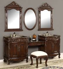 It comes with the additional cabinet on its makeup area. Bathroom Makeup Vanity Furniture Saubhaya Makeup