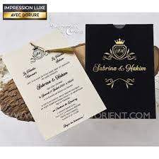 Faire Part Mariage Royal Pochette Velours Noir Avec Dorure Faire Part Mariage Mariage Royal Faire Part