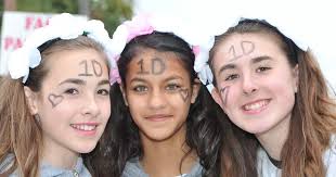One Direction fans at the Barclaycard Arena