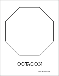 Coloring Page Octagon Color This Picture Of An Octagon Use It To Make A Stop Sign Use It To Learn Shapes Preschool Creative Curriculum Pre K Activities