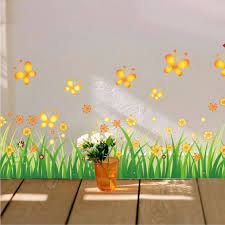 Maybe you would like to learn more about one of these? Evaluvgreen Wall Sticker Rumput Bunga Kuning Ukuran L Stiker Dinding Wallpaper Hiasan Dinding Xy8102 Shopee Indonesia
