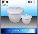 Crucible with Lid Porcelain Low Form 50ml Laboratory Crucible