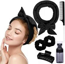 Amazon.com: Mkienhy Rizador de pelo sin calor para cabello largo durante la  noche, diadema para dormir, sin calor, para todo tipo de cabello,  herramientas de peinado, rodillos de pelo de gamuza con