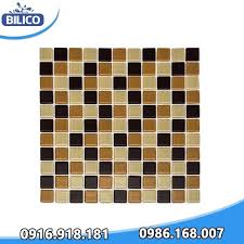 Gạch Mosaic trắng kết hợp socola Model BV25SH | Kích thước 30 x 30 cm