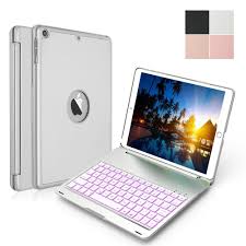 For Ipad 9 7 2018 A1893 A1954 Slim 7 Colors Led Backlit Smart Clamshell Aluminum Wireless Bluetooth Ke Bluetooth Keyboard Case Bluetooth Keyboard Keyboard Case