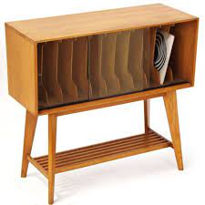 This rather lovely gimmick record cabinet. Record Cabinet Storage Sideboard Retro Mid Century 1950s Oak Vinyl Lp Retro Furniture Record Storage Vintage Furniture