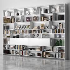 Bb Maxalto 3 3d Model Home Library Rooms Bookcase Wall Home Libraries