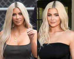 Kim herself has yet to confirm whether her new blonde hair is the work of some wig magic or hair dye. Kylie Jenner Looks Like Kim Kardashian In Black Dress With Blonde Hair Hollywood Life