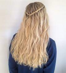 20 Easy Lovely Waterfall Braid Styles For Short Medium And Long Hair Popular Haircuts Waterfall Hairstyle Long Hair Styles Waterfall Braid Hairstyle