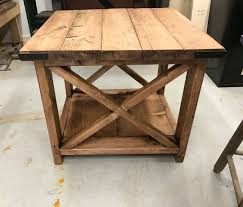 Anawhitediy Posted To Instagram Your Favorite End Table Now Easier To Build We Rustic Farmhouse Table Farmhouse Table Plans Diy Farmhouse Table Ana White