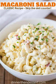 Classic Macaroni Salad Is An Easy Side Dish You Can Make The Night Before Your Next Picnic Or Potluck Easy Macaroni Best Macaroni Salad Classic Macaroni Salad