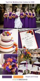 17 piece package wedding bridal bouquet silk flowers set burnt orange fall brown. Top 8 Fall Wedding Color Combos For 2020 Colorsbridesmaid