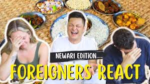 FOREIGNERS REACTING TO NEPALI FOOD (THAKALI CUISINE) || EATING BY HANDS || 