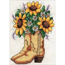 Wishing everyone a season of gladness, a. Cowboy Boots Counted Cross Stitch Kit Dw3358 9 99 Usd Charting Creations Unique Counted Cross Stitch Patterns And Kits