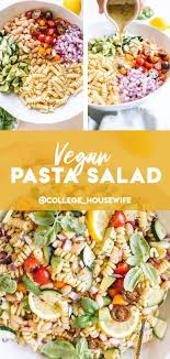 Vegan Pasta Salad With Lemon Herb Dressing The College Housewife Recipe In 2020 Vegan Pasta Salad Cold Pasta Salad Recipes Fodmap Diet Recipes
