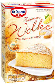 Für die masse dotter mit staubzucker, vanillin zucker und wasser mit dem handmixer (rührstäbe) cremig aufschlagen. Dr Oetker Kuchen Zitronen Wolke Backmischung 430g Online Kaufen Bei Lieferello