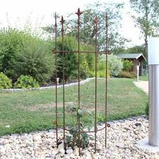 Rankgitter Bieten Kletterpflanzen Halt Gartenstruktur Rankgitter Rost Deko Garten