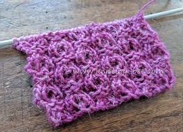 This scarf is made with a ribbon yarn and a kid mohair yarn combined on 6mm or 7mm straight needles. Dewdrop Lace Stitch Free Knitting Stitch Knitting Bee