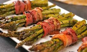 Bouquets D Asperges Au Balsamique Y A Rien De Meilleur Au Monde Bacon Wrapped Asparagus Recipes Dinner Party Recipes Fancy Dinner Recipes