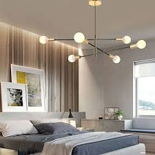 6 Lumieres 105 Cm Design Nouveau Lustre Metal Spoutnik Finitions Peintes Contemporain Artistique 110 120v 220 240v De 2020 Us 89 77 En 2020 Lustre Metal Design Metal Design