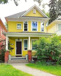 Yellow House Calgary Alberta It S Gonna Be A Bright Bright Bright Bright Sunshiny Day Housesofcalgary Alberta Yellow Houses Architecture Historic Homes