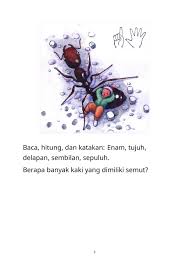 Geser ke kiri anak itu dan kamu akan menemukan tambahan total rambut lagi, total ada 38 helai rambut. Berapa Jumlah Kaki Semut Ebook Anak