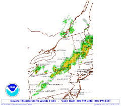 The storms will be scattered but could bring hail, wind gusts up to 70 mph, with the chance of a tornado in new england. Storm Prediction Center Severe Thunderstorm Watch 384
