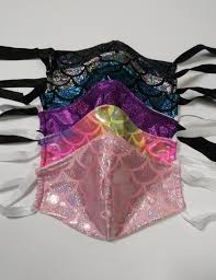 Tie Around Your Ears 2 Layer Mask Fabric Black White And Coordinating Cotton Spandex Colors For Inside Soft And Breathable Rave Mask Face Mask Dressmaking