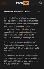 We calculate it based on traffic figures we used. Syl On Twitter You Can Make Money From Pornhub But Only If You Get A Lot Of Views Lol