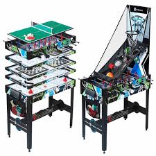 Md Sports 48 Inch 12 In 1 Combo Manual Scoring System Multi Game Room Table In 2020 Multi Game Table Game Room Tables Table Games