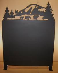 Wood stove clearances cannot be eliminated entirely, but they can be reduced significantly by using a properly constructed heat shield. Bear And Mountain Scene Wood Stove Heat Shield Etsy