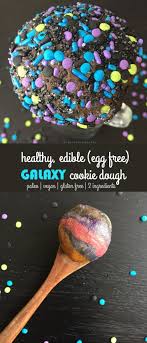 Galaxy Protein Cookie Dough Egg Free Paleo Vegan Gluten Free Sugar Free Refreshing Bytes Recipe Protein Cookies Cookie Dough Galaxy Cookies