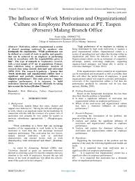 Maybe you would like to learn more about one of these? The Influence Of Work Motivation And Organizational Organizational Culture Motivation