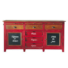Buffet En Manguier Rouge L 175 Cm Bistrot Maisons Du Monde Mobilier De Salon Buffet Cuisine Maison Du Monde