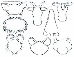 Cartoon Animal Heads Drawings Art Worksheets Art Lessons