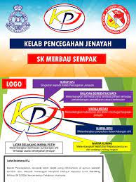 Huruf k.p.j ialah singkatan kelab pencegahan jenayah. Kpj