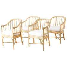 Set Of Four Mcguire Bamboo Rattan Dining Chairs Rattan Dining Chairs Dining Room Chairs Modern Dining Chairs