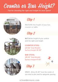 How To Choose The Right Bar Stool Height Schneiderman S The Blog Design And Decorating