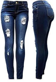 Crop Top Birthday Outfits For 15 Year Olds Dark Blue Denim Jeans Destroy Skinny Teengirls Teenagegirls Teens Giftideas Presents Christmas Birthda Women Jeans Distressed Pants Womens Fashion Jeans