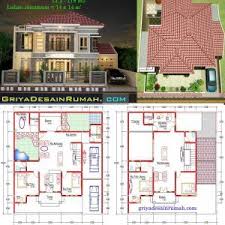 309 Denah Rumah Minimalis Modern 2 Lantai Kolam Renang House Blueprints Rumah Mewah Denah Rumah