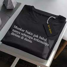 Rasa percayaku mulai menipis, tepat saat kamu mulai berbohong. Baju Kaos Simpel Distro T Shirt Kata Kata Keren Kekinian Cowok Cewek Munkar Nakir Gak Nanya Bisa Cod Shopee Indonesia