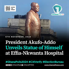 President Akufo Addo unveils a Statue...