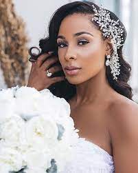 Bridalhair Bridalmakeup And Bridal Accessories Goals Brideinspiration Stunning Wedding Phot Bridal Side Hair Hair Jewelry Wedding Black Wedding Hairstyles