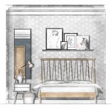 Green and white invigorates a room. 7 Rendering Floor Plans Elevations Interior Design Boards Interior Architecture Design Interior Design Presentation