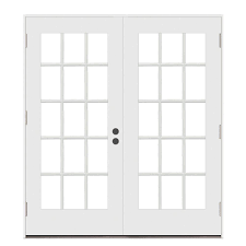 Outward opening french door with top lights 6 x 6. Jeld Wen 72 In X 80 In Primed Steel Left Hand Outswing 15 Lite Glass Active Stationary Patio Door I61176 The Home Depot