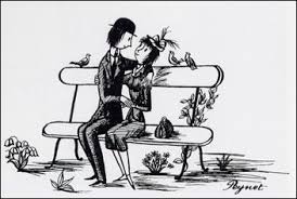 Amoureux De Peynet Brassens N Aurait Pas Ecrit Les Bancs Publics Sans Les Amoureux De Raymond Peynet Disait Il Les Amoureux De Peynet Peynet Illustration