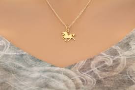 Gold Unicorn Charm Necklace 24k Gold Plated Unicorn Necklace Etsy Gold Unicorn Pendant Unicorn Necklace Unicorn Pendant