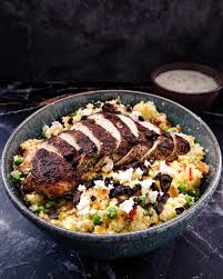 Jamie oliver couscous salad chicken. Straight From Jamie Oliver S 15 Minute Meals Chicken And Couscous With Homemade Tzatziki F00dy